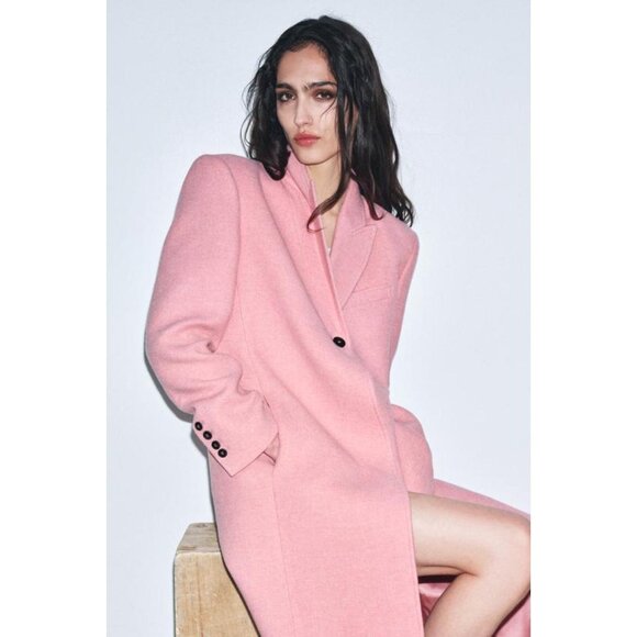 ZARA ZW COLLECTION LIMITED EDITION LONG COAT - Picture 4 of 7